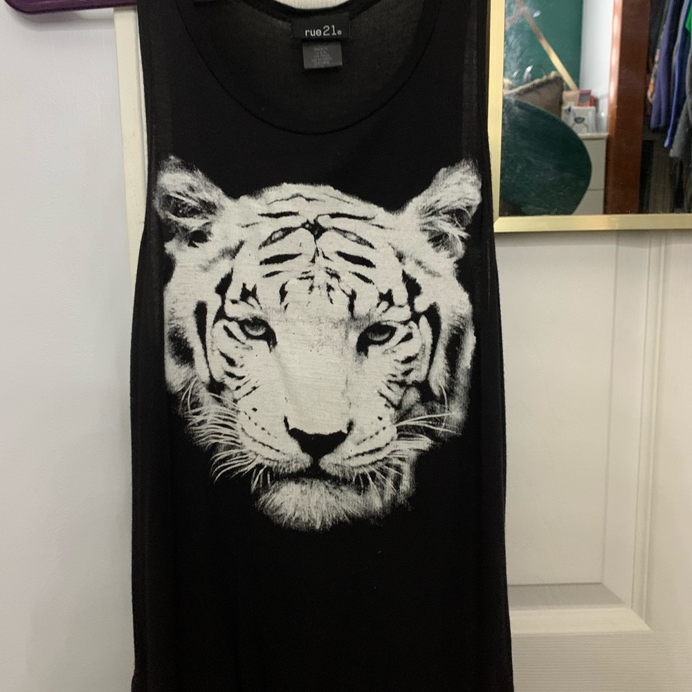 Black tank top